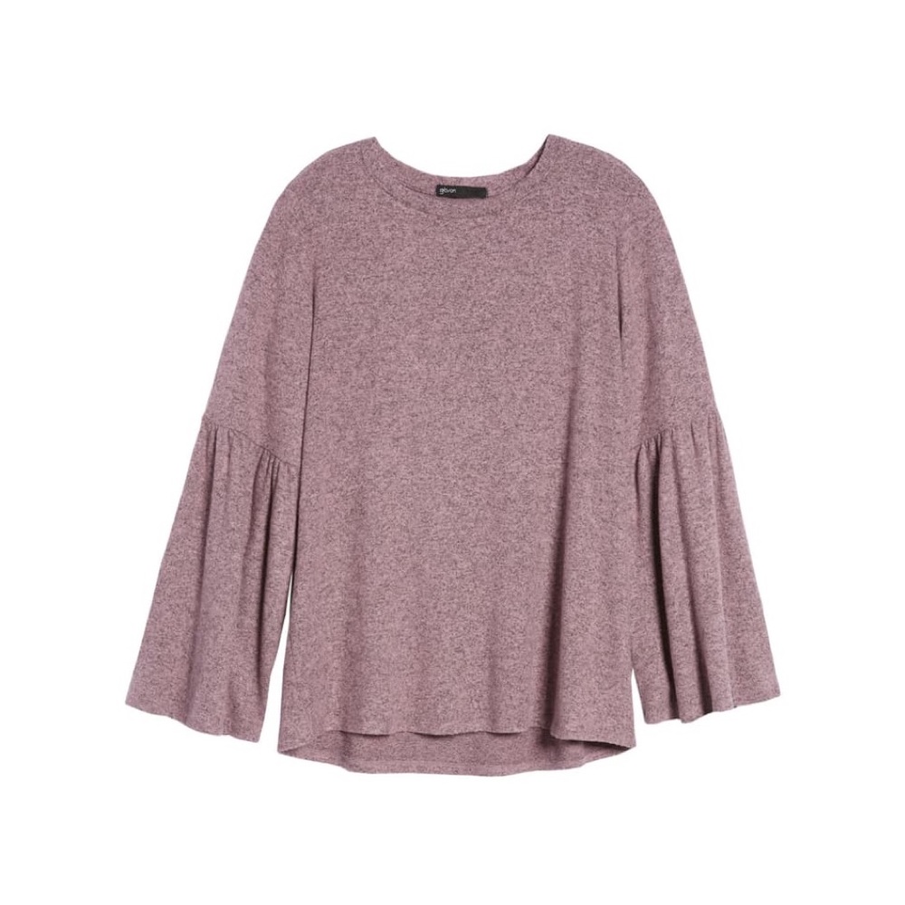 Gibson Bell Sleeve Cozy Fleece Pullover Sweater - Picture 5 of 12